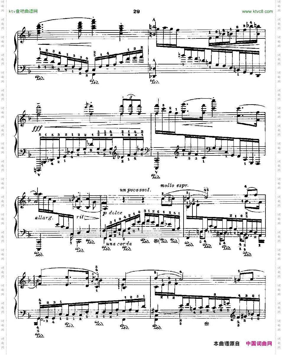 肖邦《练习曲》Fr.ChopinOp.10No8-1