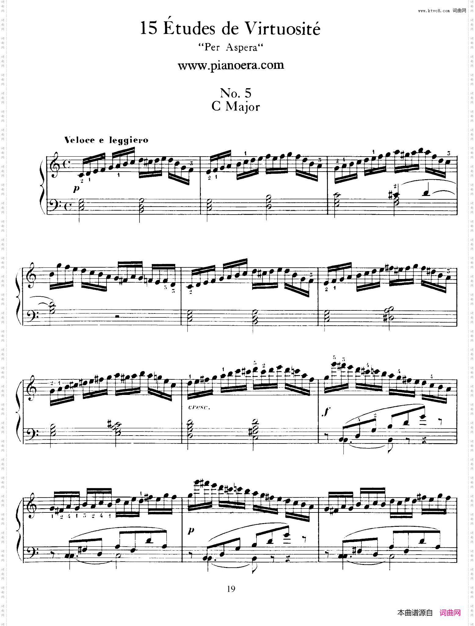 15EtudesdeVortuositeOp.7215首辉煌练习曲·5_15 Etudes de Vortuosite Op.7215首辉煌练习曲·5