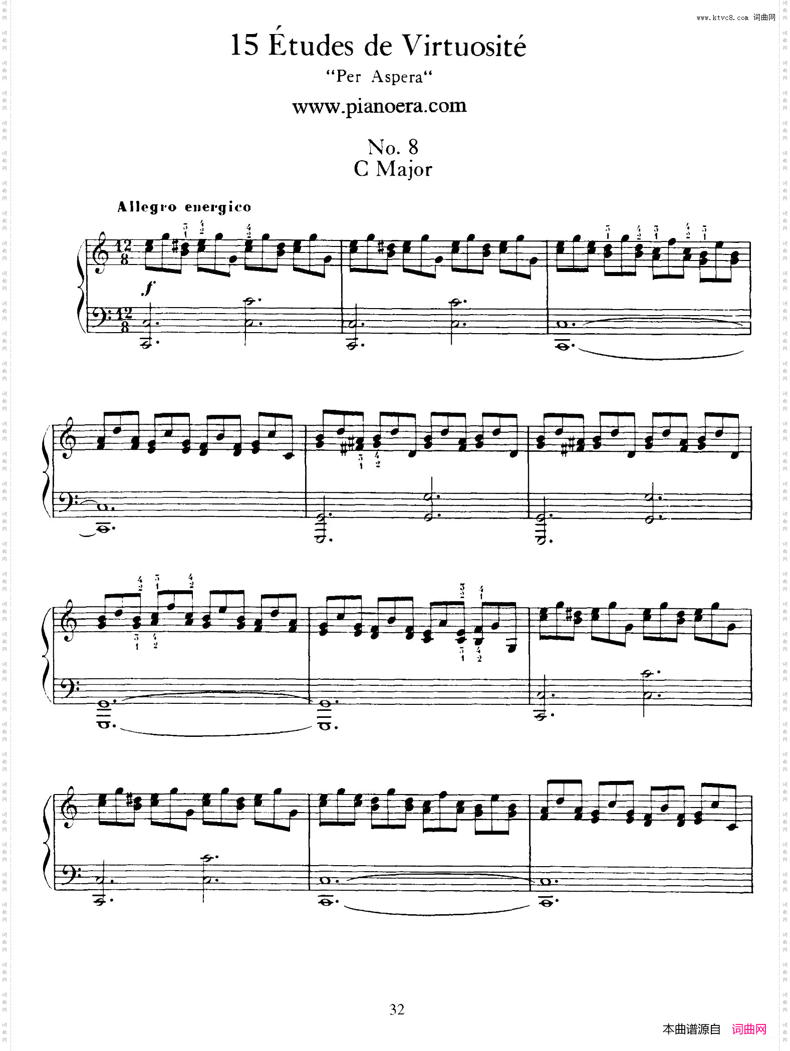 15EtudesdeVortuositeOp.7215首辉煌练习曲·8_15 Etudes de Vortuosite Op.7215首辉煌练习曲·8