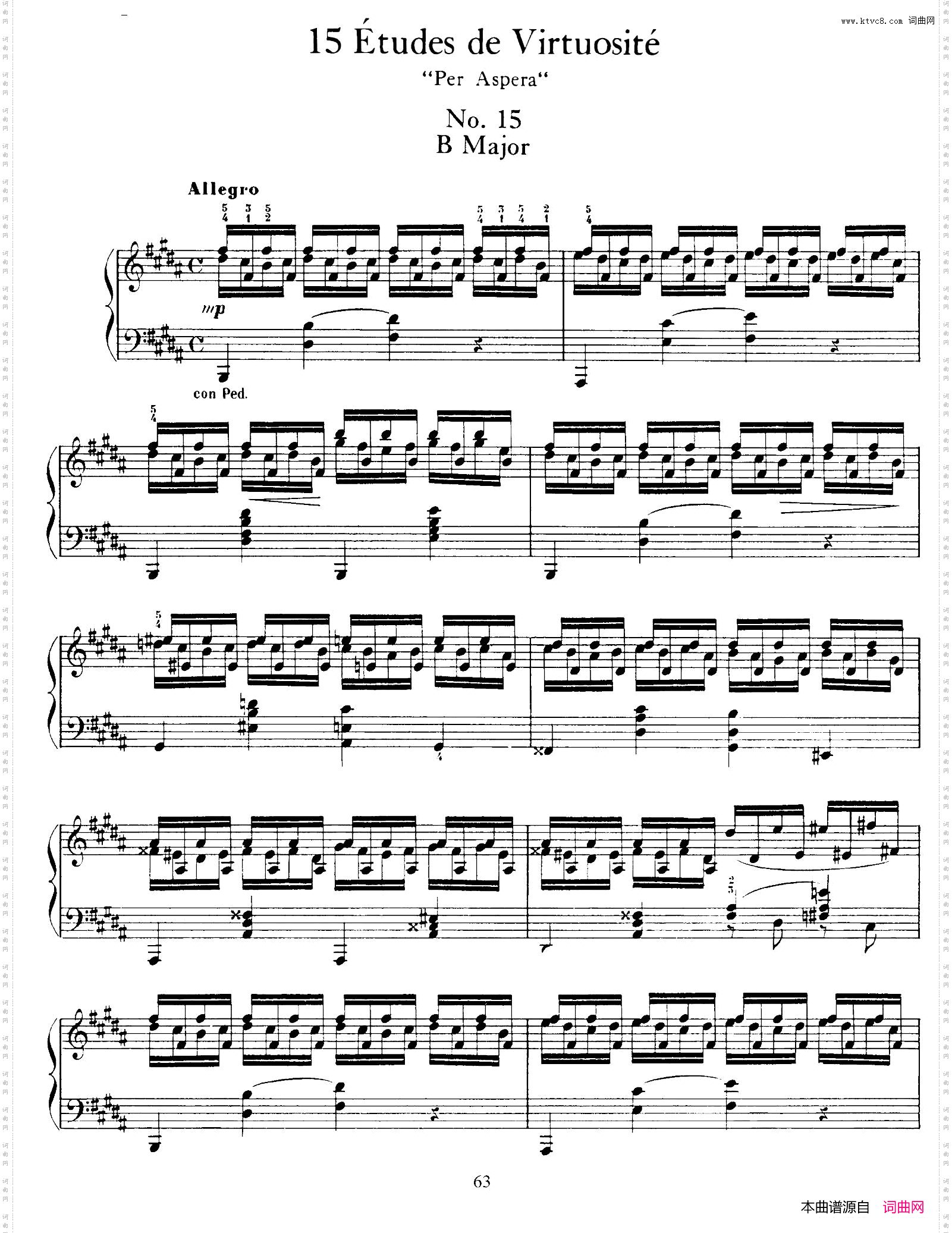 15EtudesdeVortuositeOp.7215首辉煌练习曲·15_15 Etudes de Vortuosite Op.7215首辉煌练习曲·15
