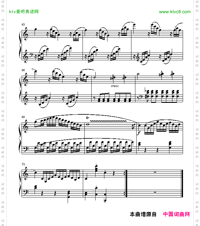 奏鸣曲SonatasK545