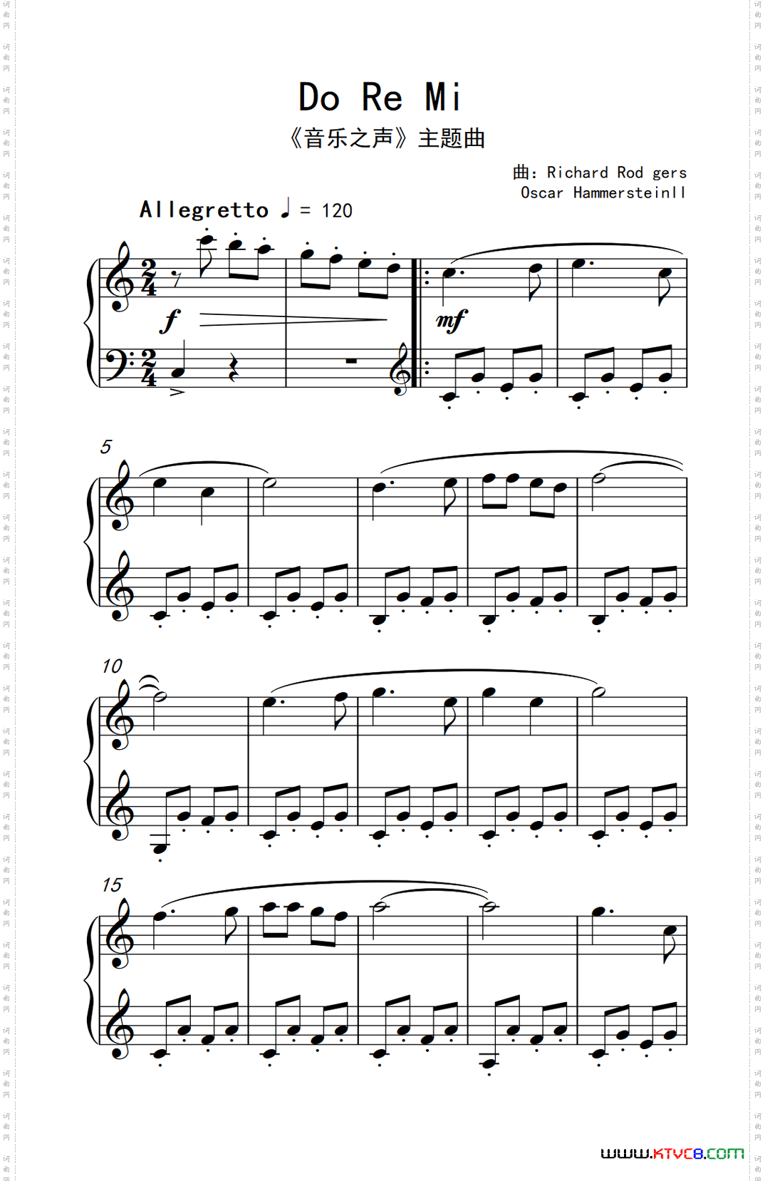DoReMi《弹吧音教》制谱版_Do Re Mi《弹吧音教》制谱版