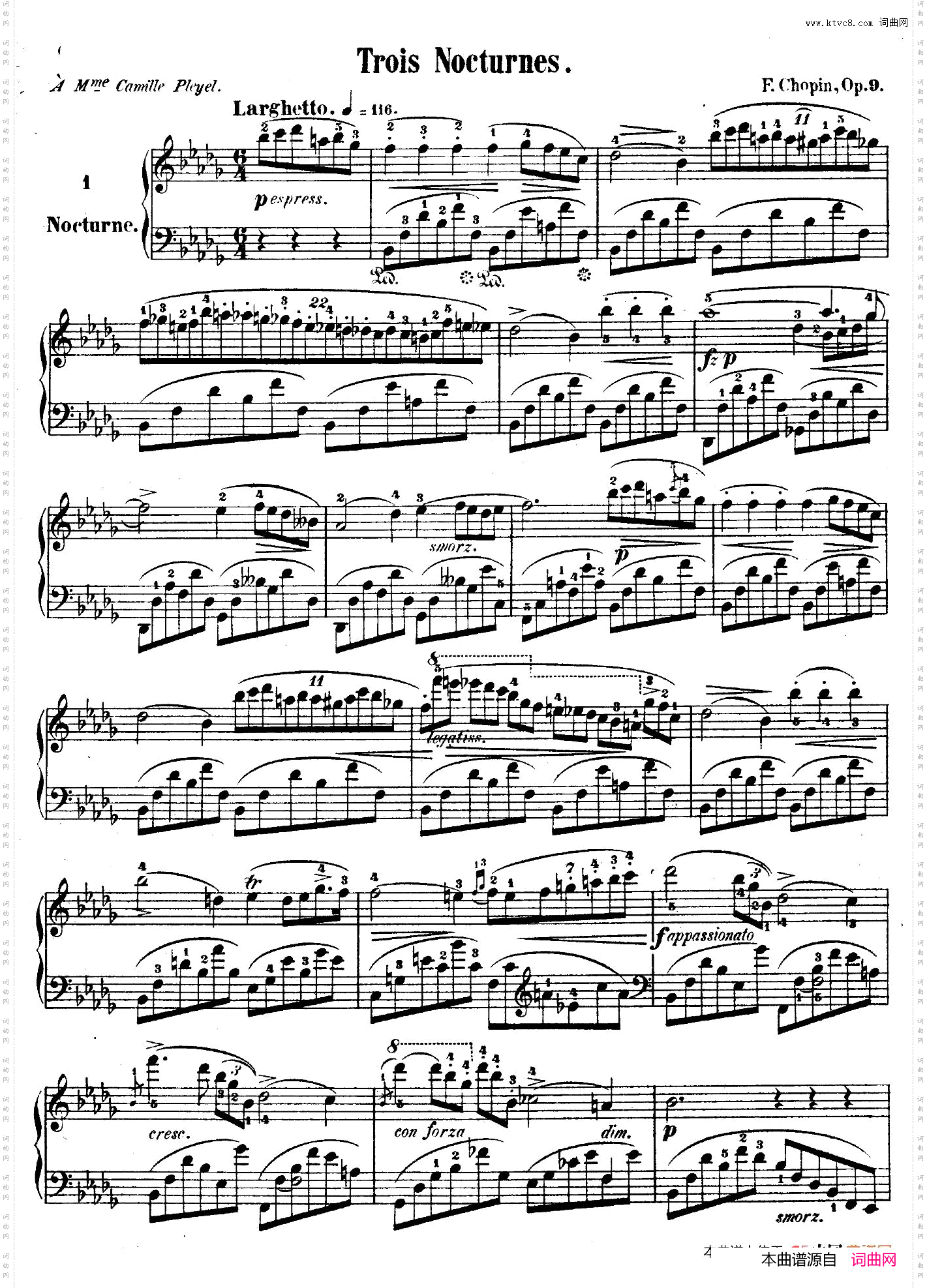 3 Nocturnes Op·93首夜曲·1
