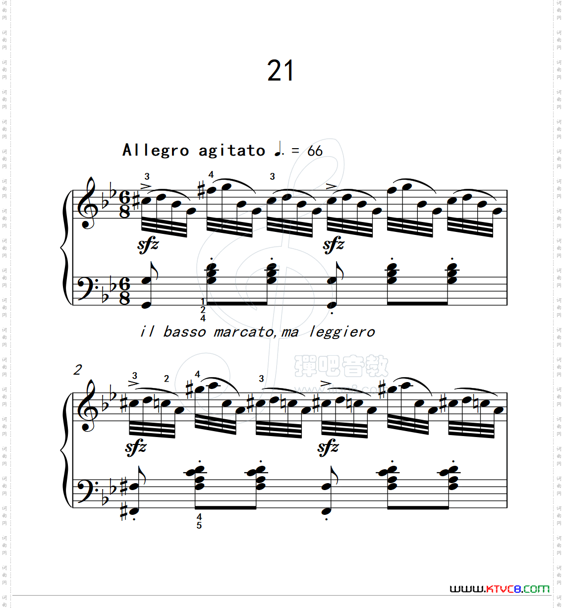 练习曲21克拉莫钢琴练习曲60首_练习曲 21克拉莫钢琴练习曲60首