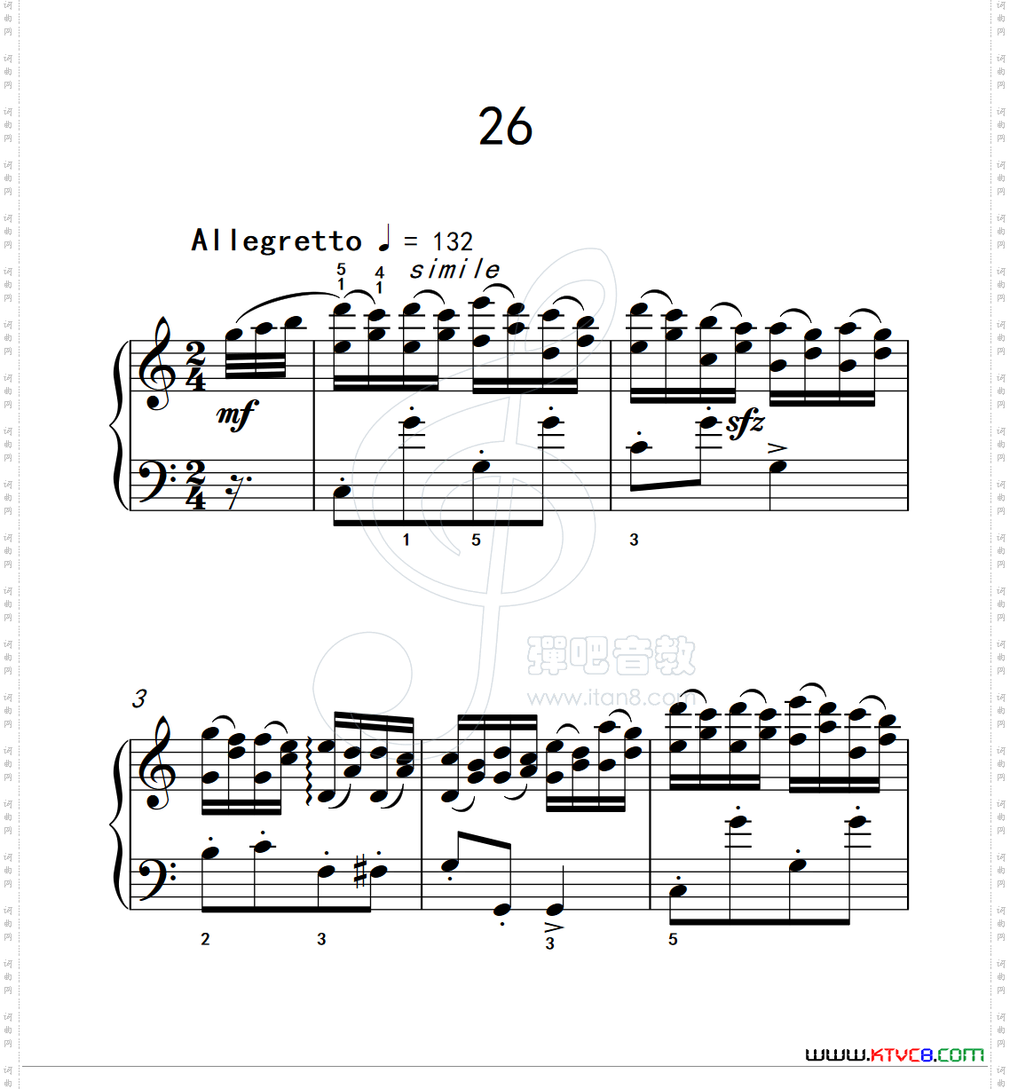 练习曲26克拉莫钢琴练习曲60首_练习曲 26克拉莫钢琴练习曲60首
