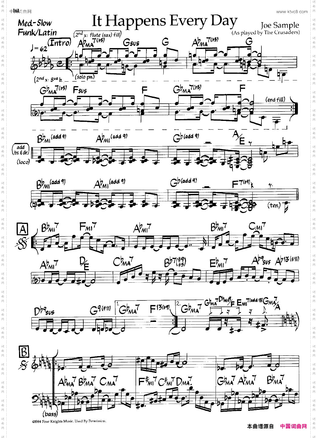 ItHappensEveryDay爵士钢琴曲