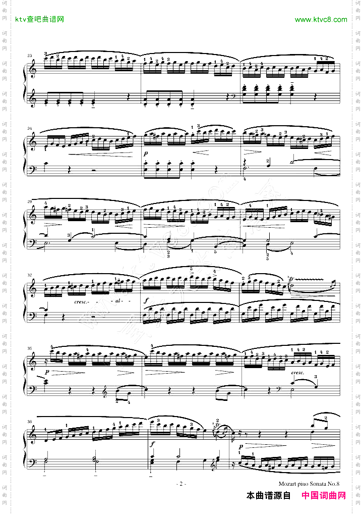 a小调钢琴奏鸣曲K_310第一乐章