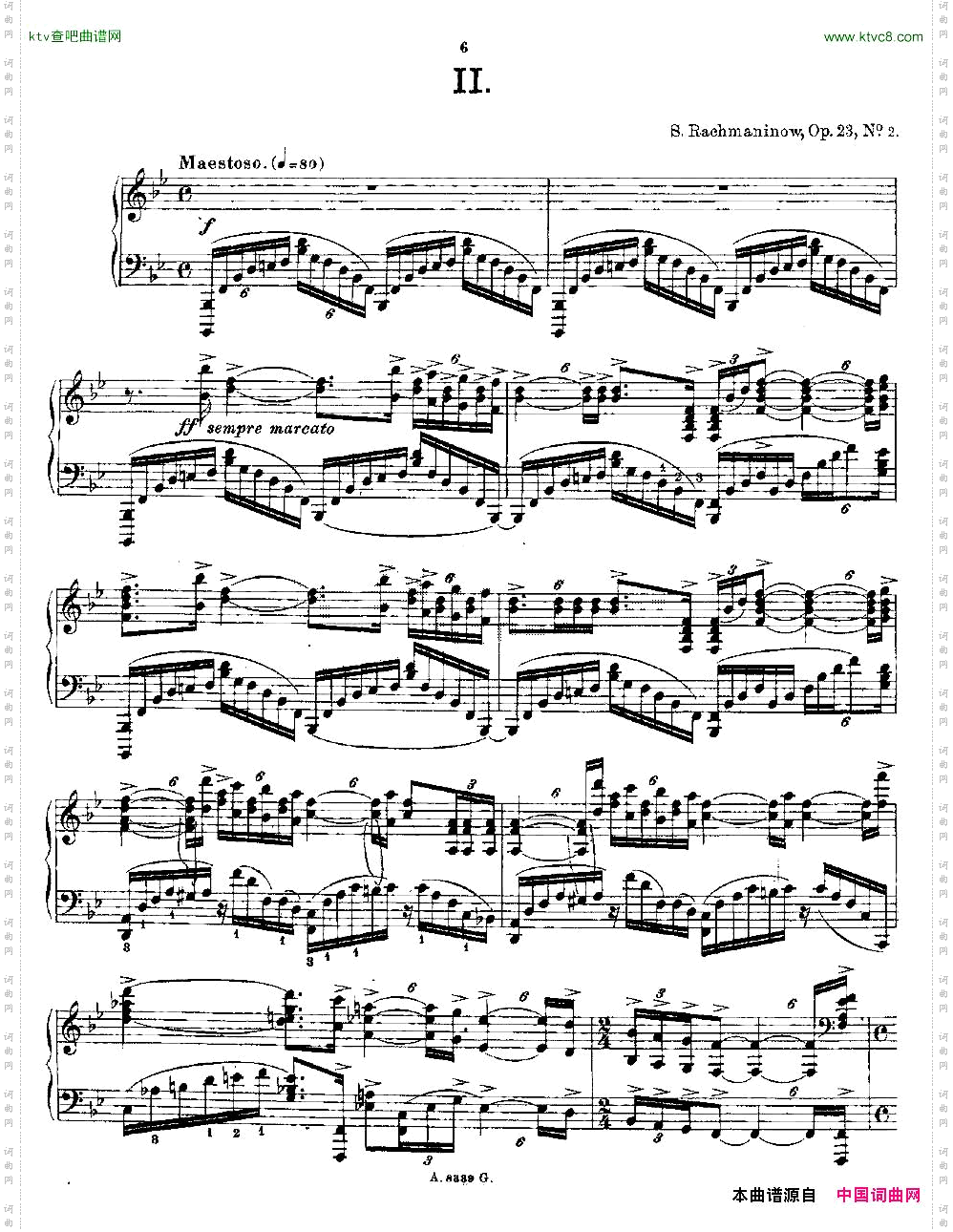 Rachmaninoff10Preludes,Op.23拉赫玛尼诺夫《前奏曲》之二