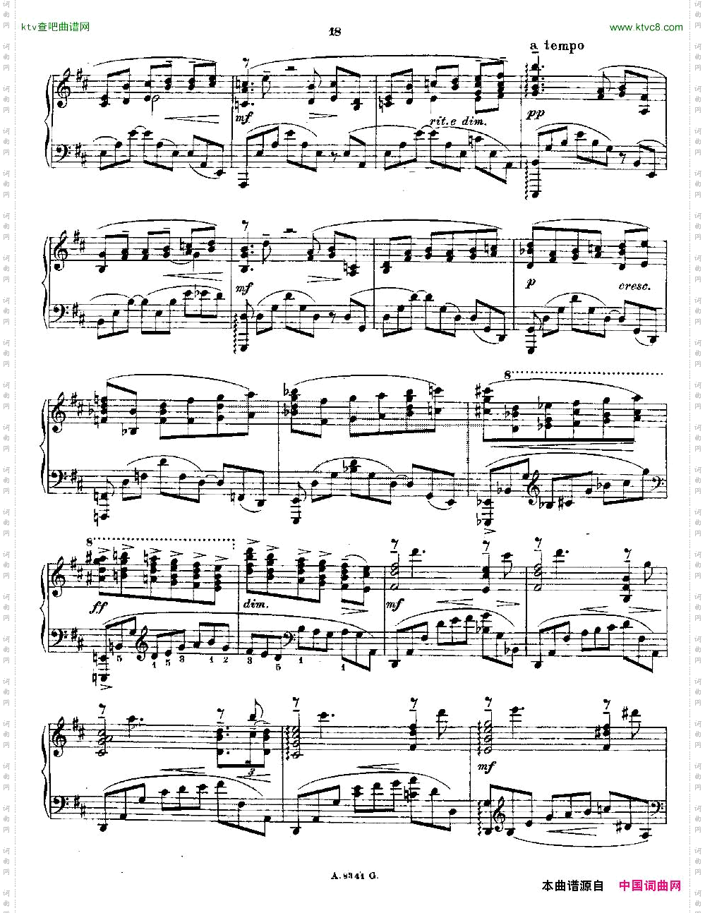 10首《前奏曲》之四Rachmaninoff10Preludes,Op.23