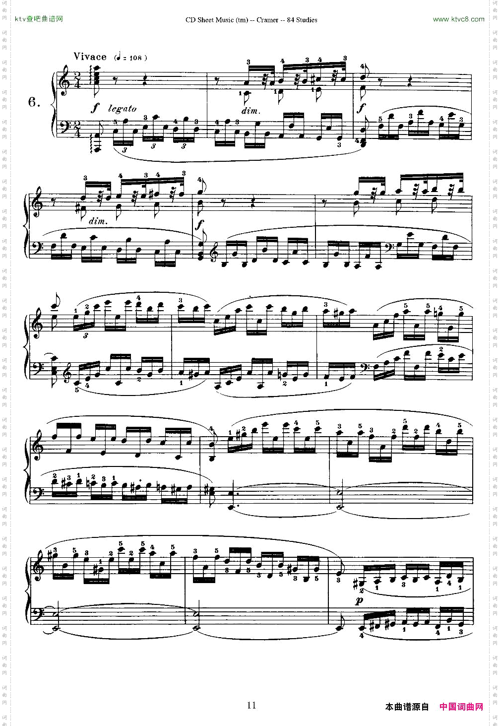 Cramer-84exercices6—10克拉莫84首钢琴练习曲