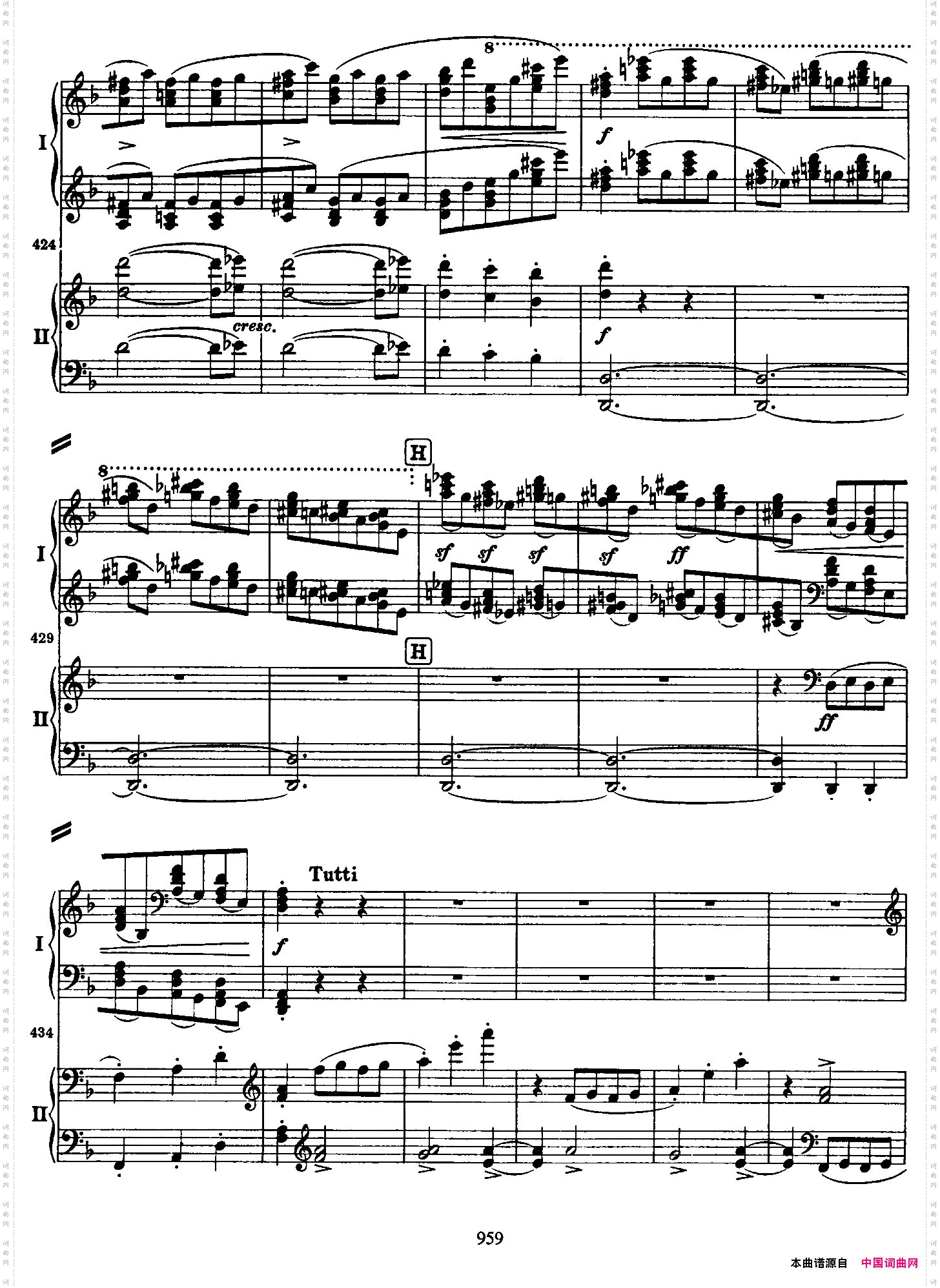 降B大调第二钢琴协奏曲P61——70