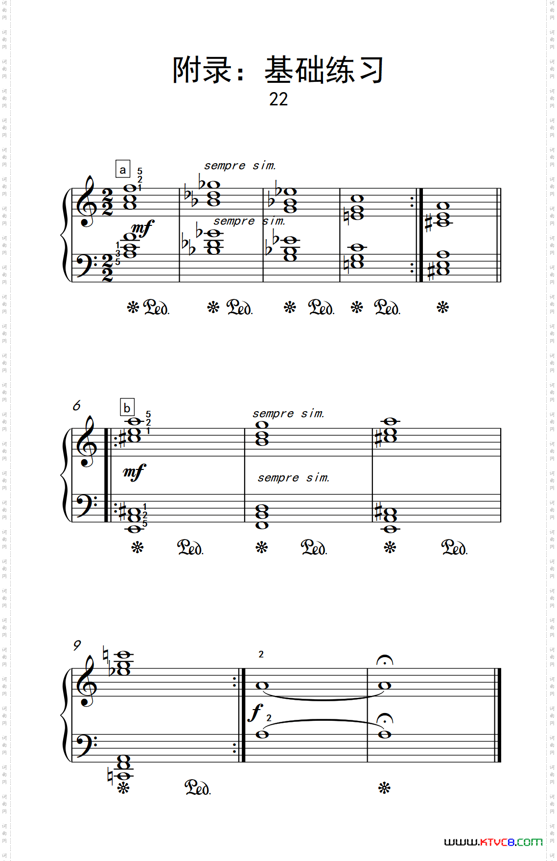 附录:基础练习22巴托克小宇宙钢琴教程3_附录:基础练习 22巴托克 小宇宙 钢琴教程 3