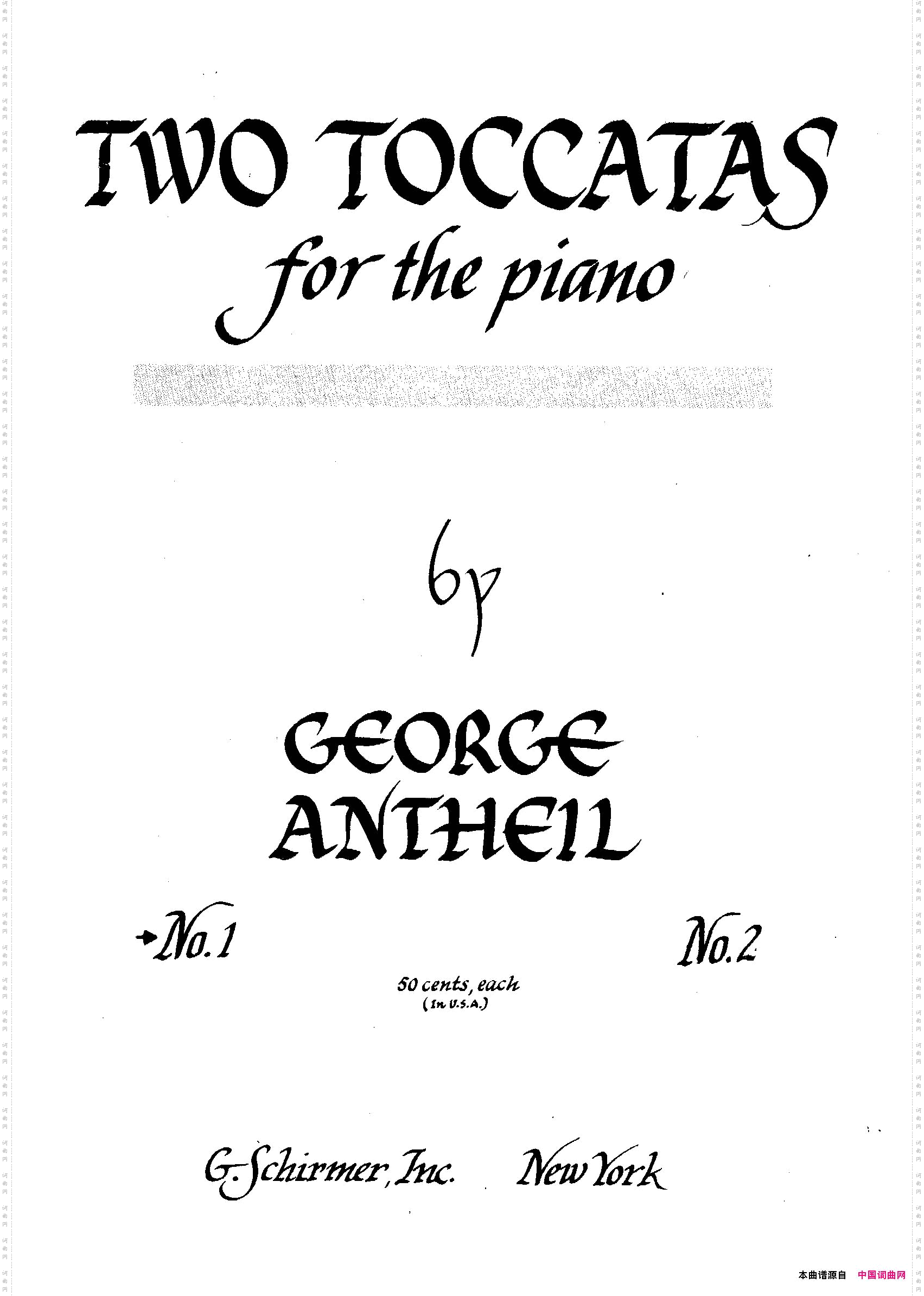 2Toccatas2首托卡塔No.1_2 Toccatas2首托卡塔No.1