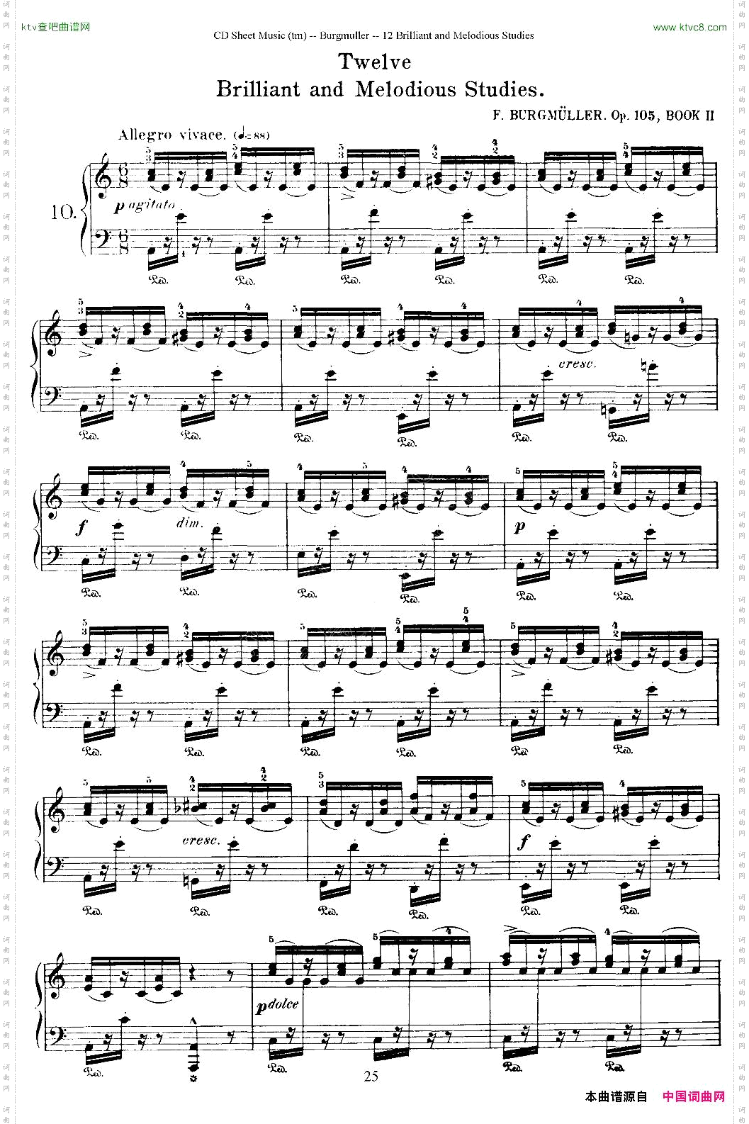 Burgmuller-12BrillianandMelodiousStudies10