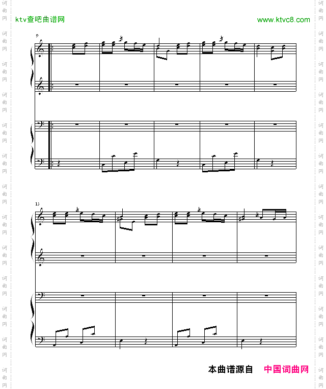 土耳其进行曲四手联弹