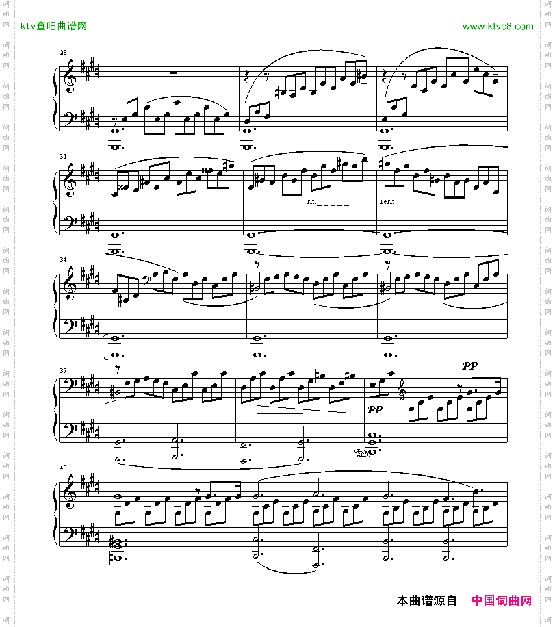 贝多芬《月光》第一乐章