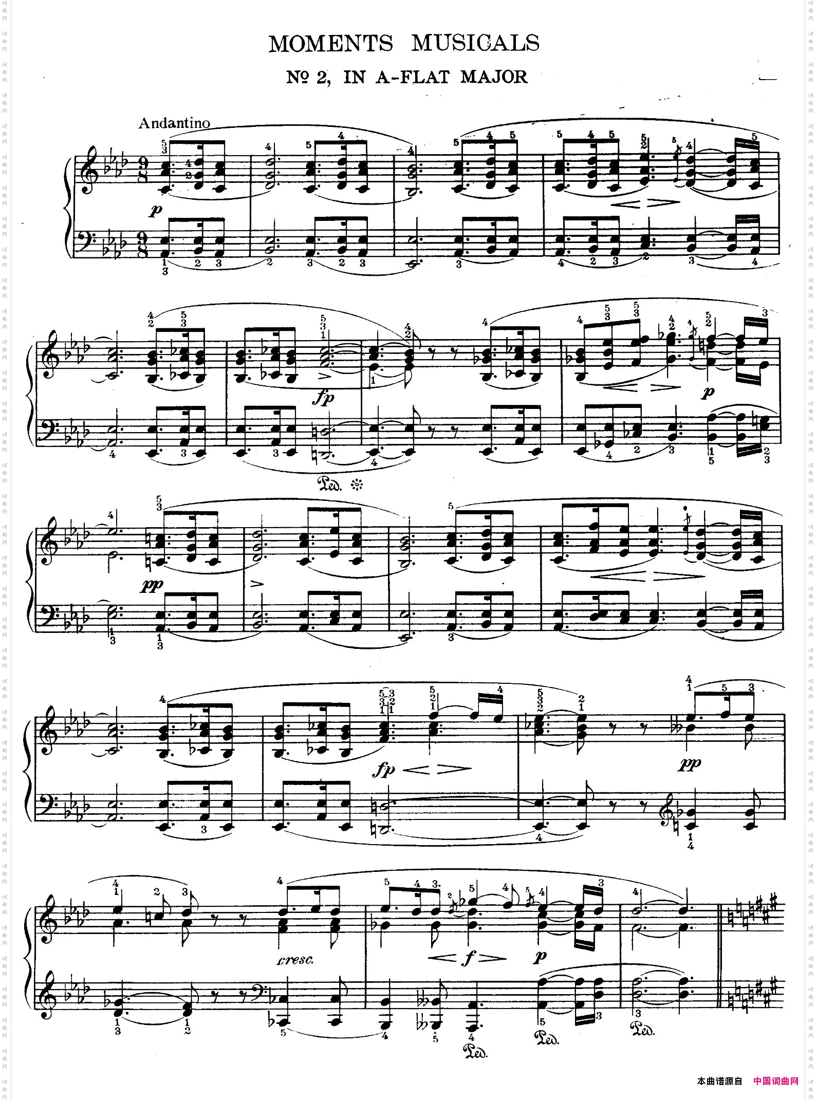 SixMomentsMusicalOp.946首音乐瞬间·No.2_Six Moments Musical Op.946首音乐瞬间·No.2