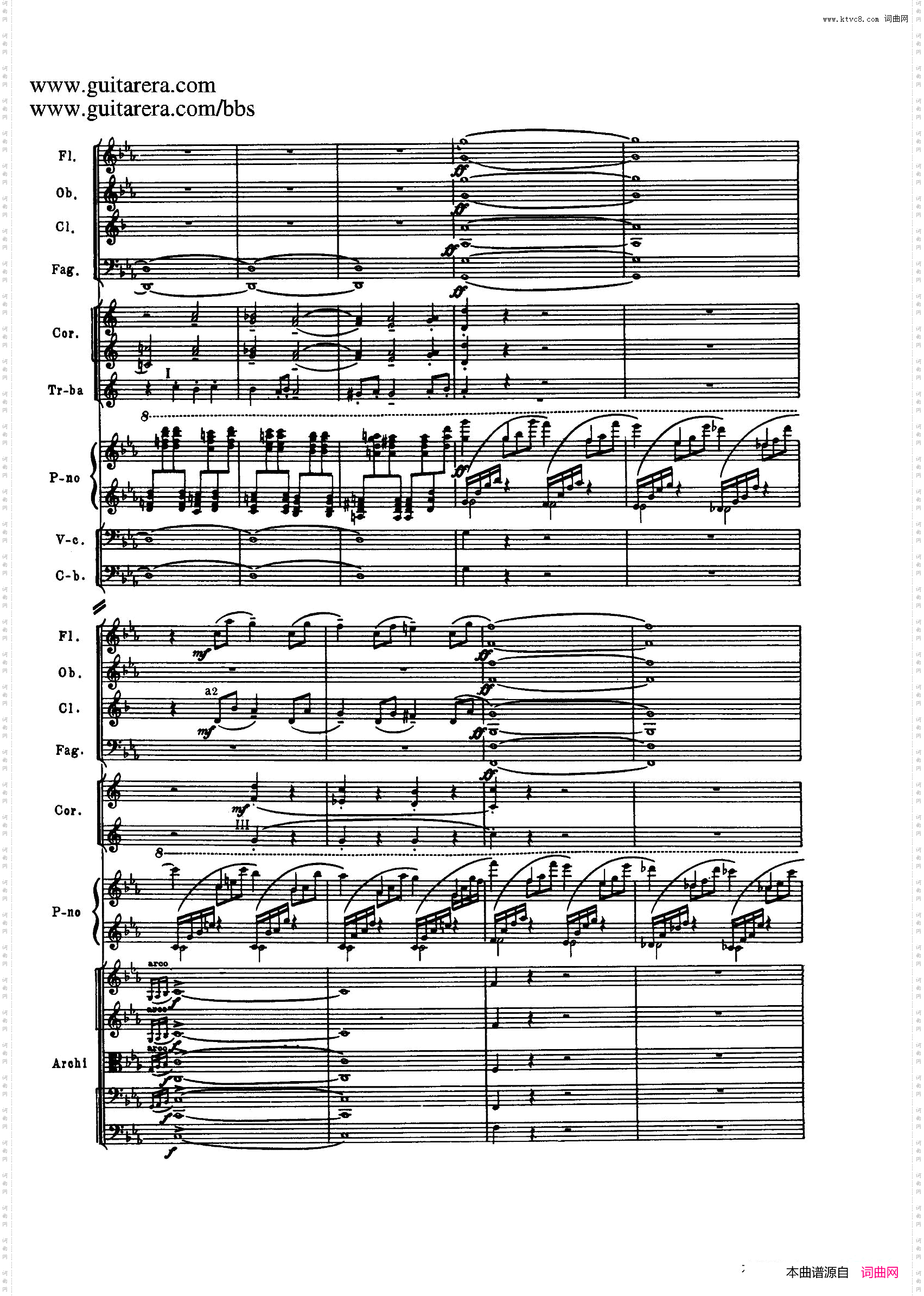 c小调第二钢琴协奏曲Op.18第三乐章总谱P13——24_c小调第二钢琴协奏曲 Op.18第三乐章总谱P13——24