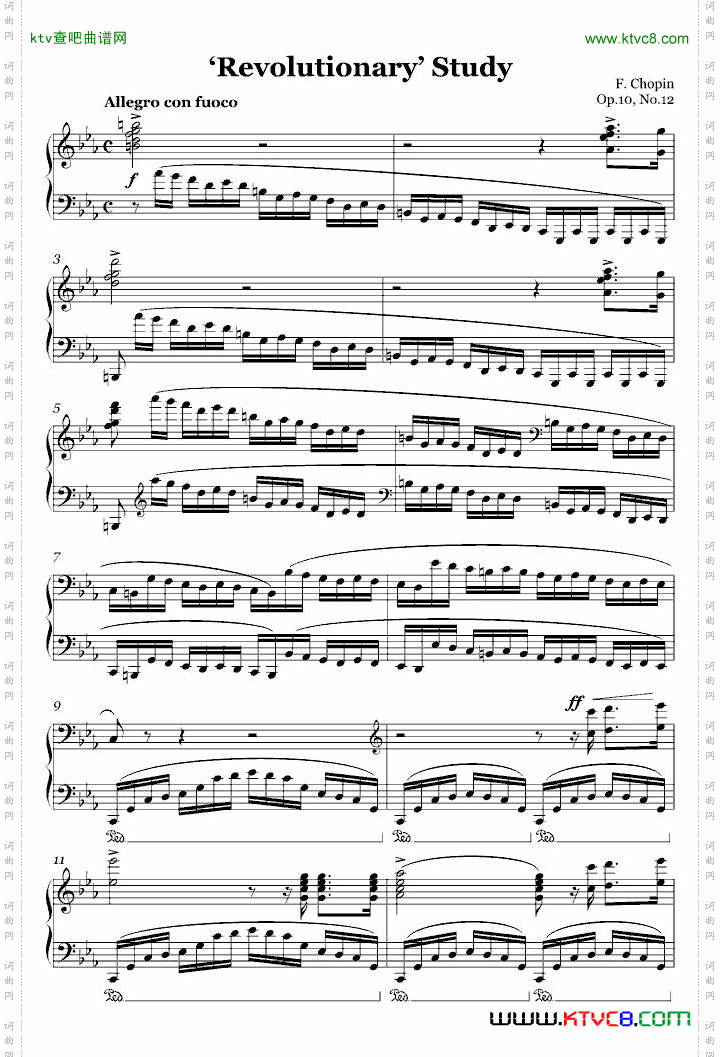革命练习曲Op.10,No.12