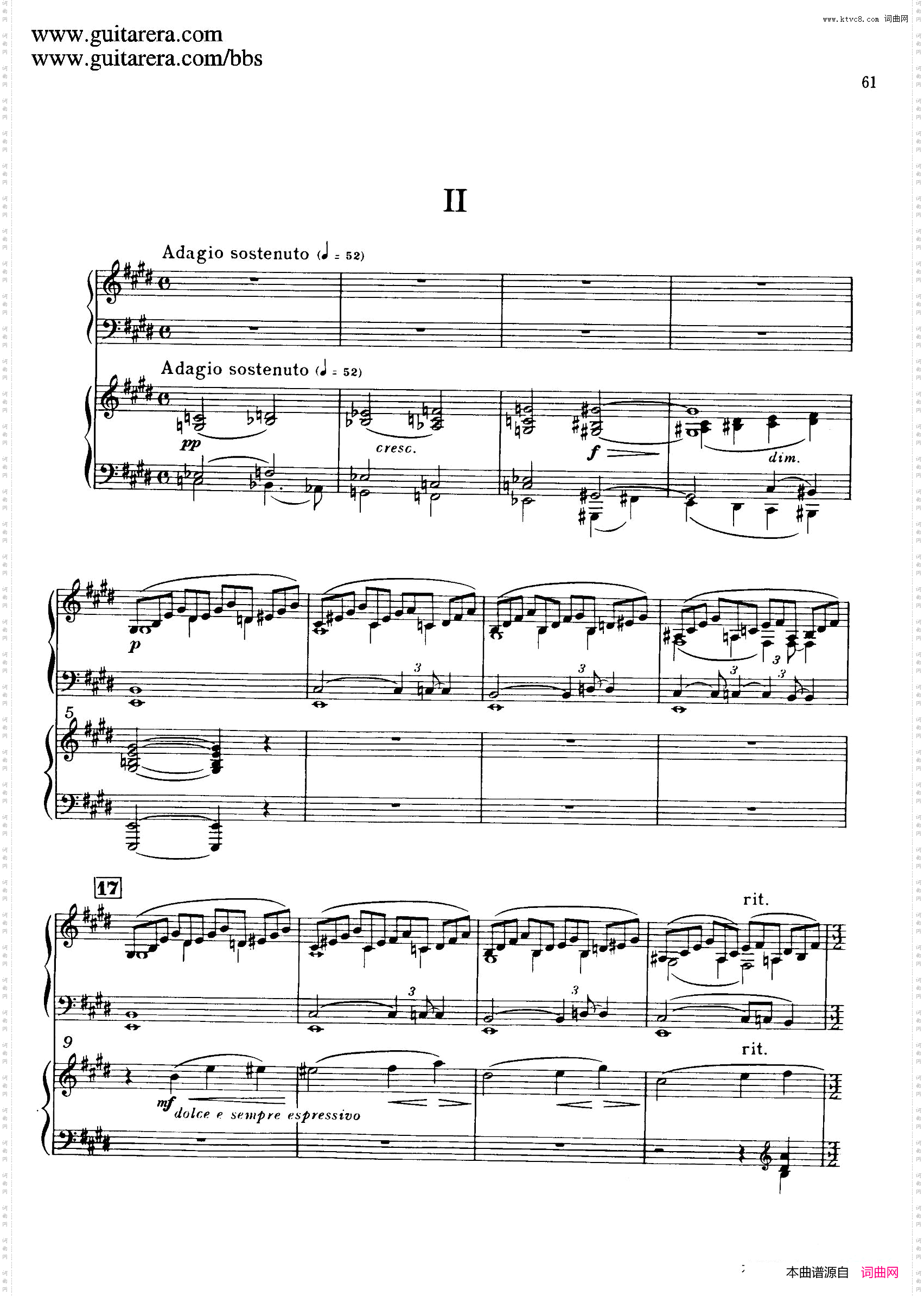 c小调第二钢琴协奏曲Op.18双钢琴·第二乐章_c小调第二钢琴协奏曲 Op.18双钢琴·第二乐章