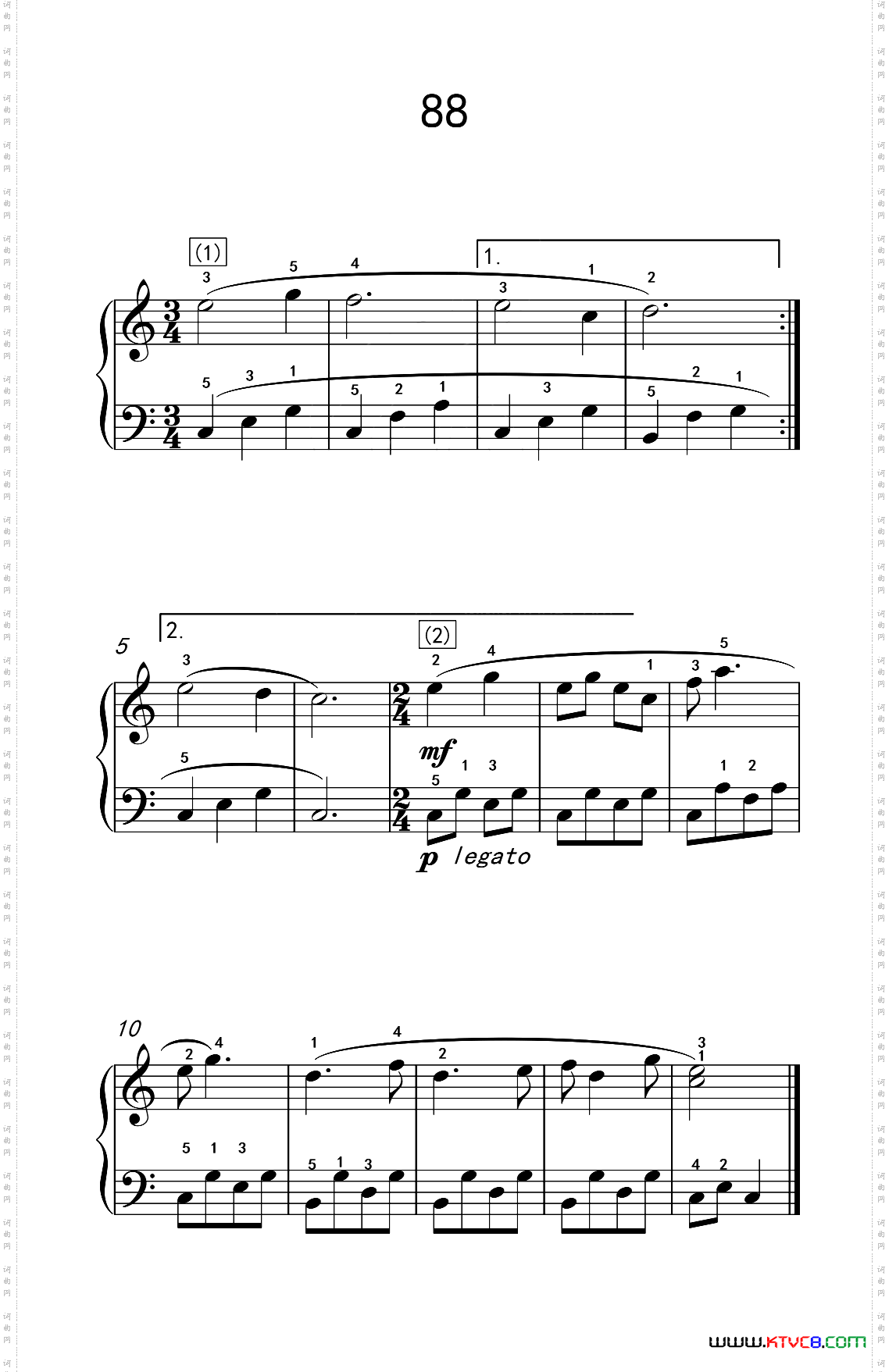 阿尔贝提固定音型伴奏练习88儿童钢琴手指练习2_阿尔贝提固定音型伴奏练习 88儿童钢琴手指练习 2