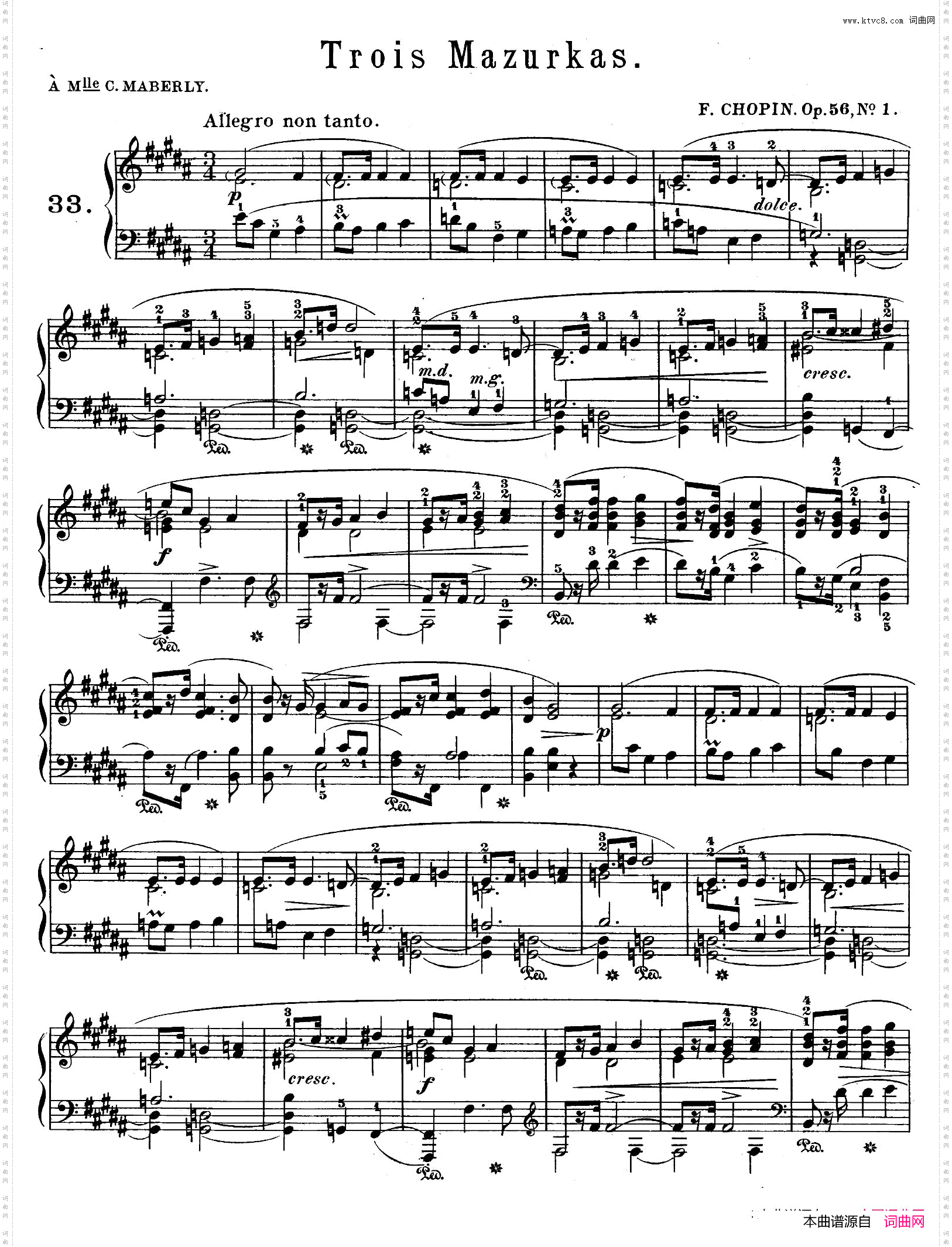 TroisMazurkasOp.563首玛祖卡舞曲·1_Trois Mazurkas Op.563首玛祖卡舞曲·1