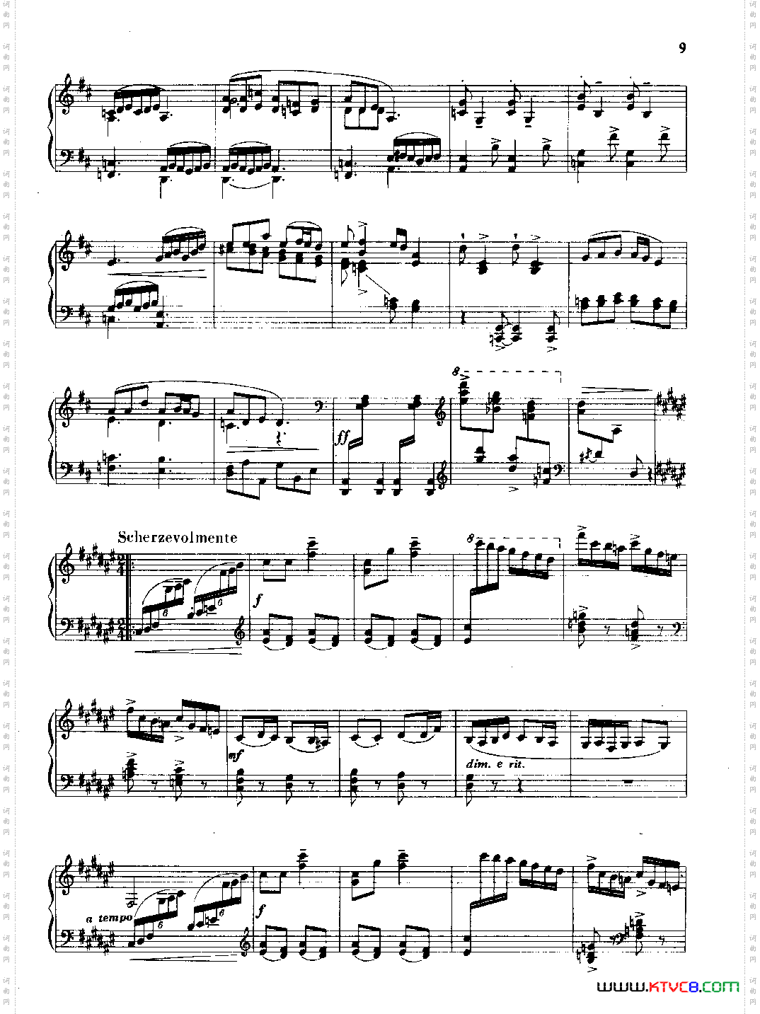 山东风俗组曲-诙谐曲钢琴独奏曲