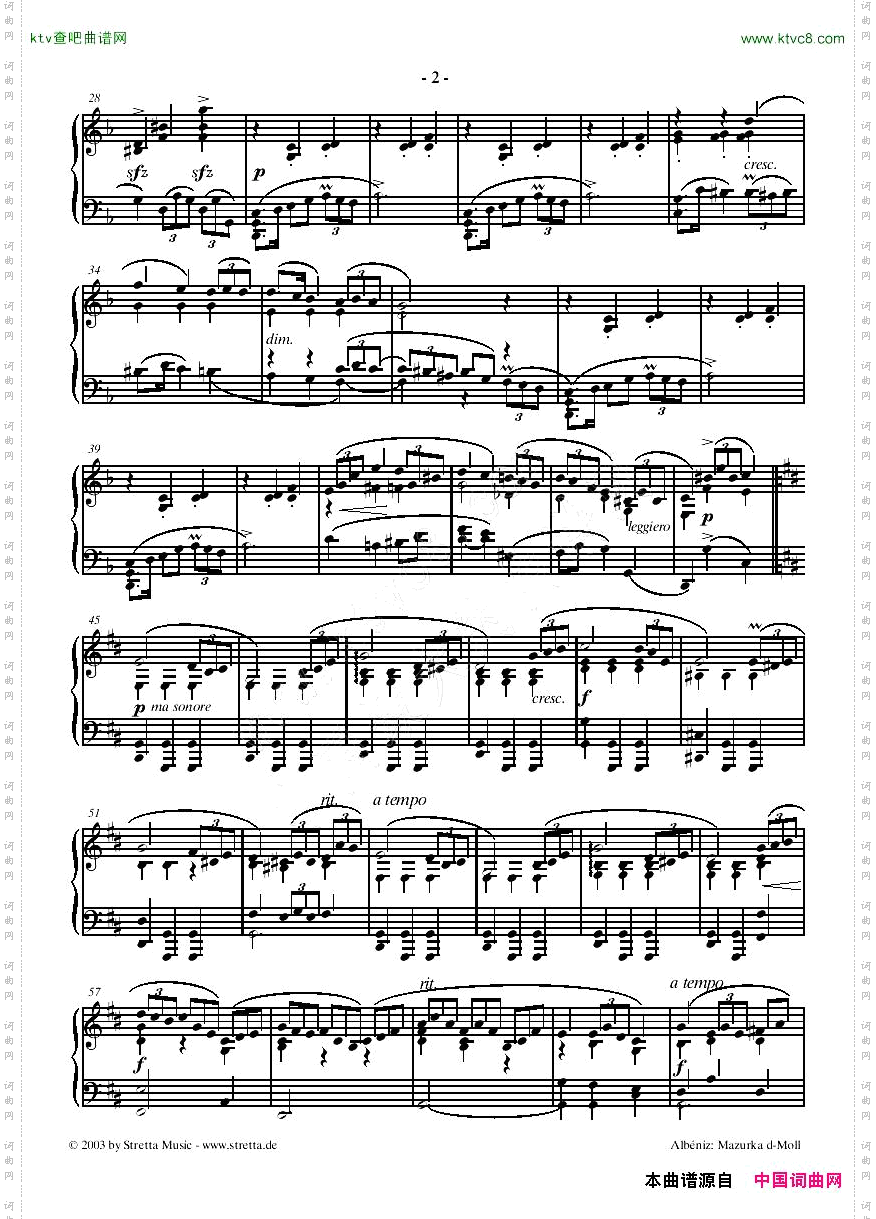 Albeniz-Mazurkad-Moll