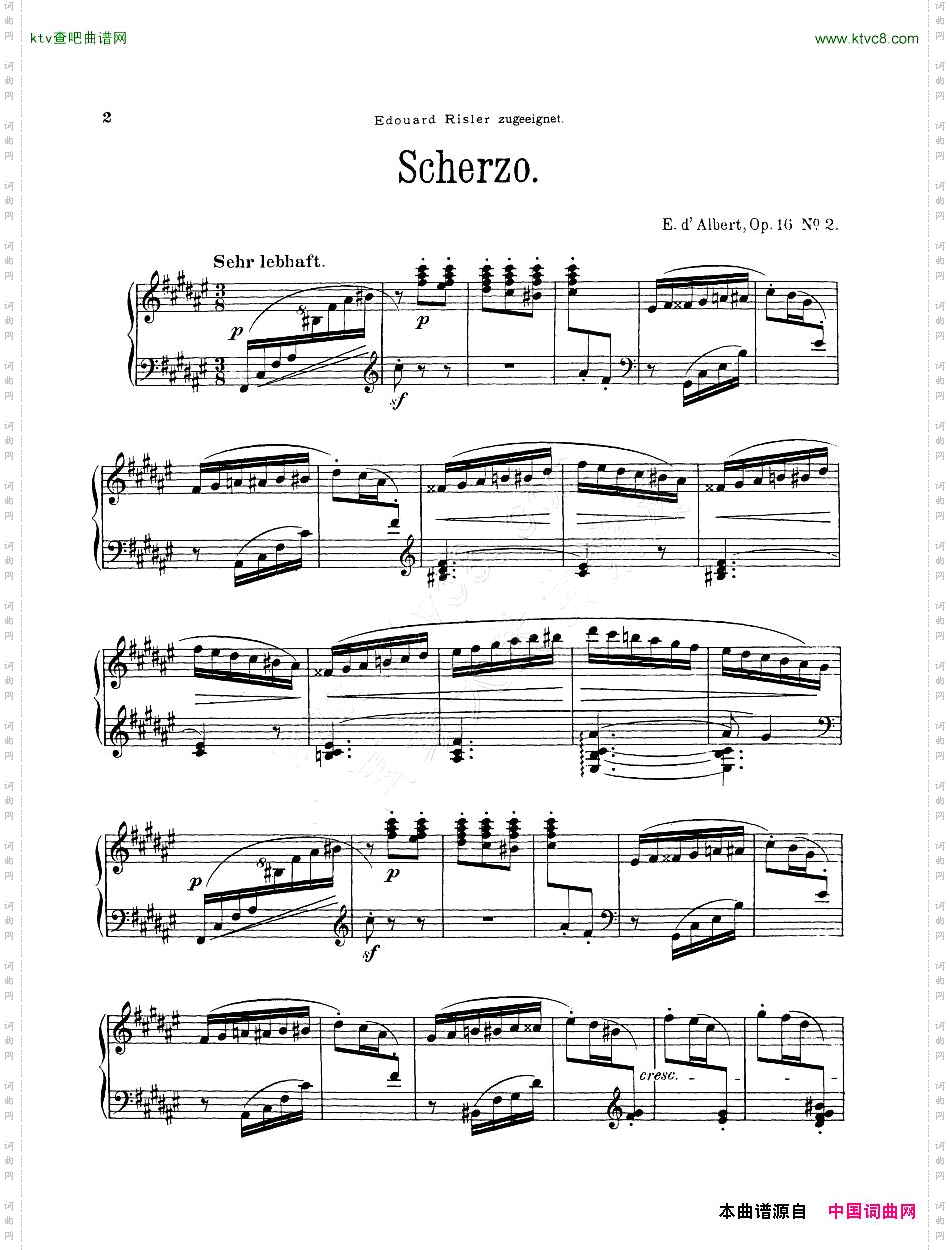 D‘Albert-op16no1-2-WaltzandScherzo