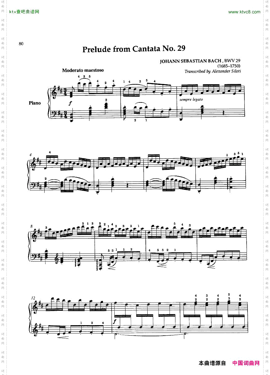 Bach,JS-BWV29-PreludefromCantata29arrSiloti
