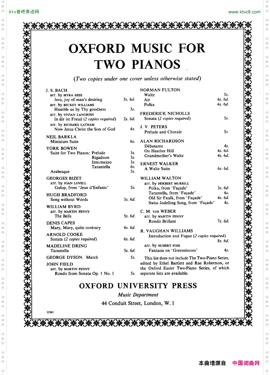 Bach,JS-BWV208-SheepMaySafelyGraze2Pianos,arrHowe