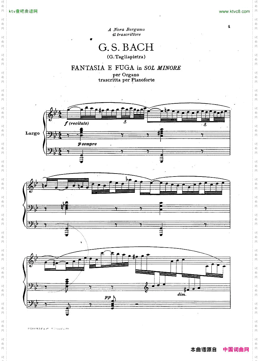 Bach,JS-BWV542-FantasiaandFugueinGmarrTagliapietra