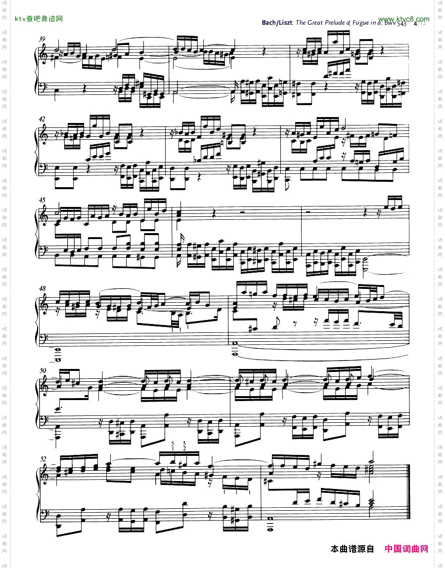 Bach,JS-BWV543-TheGreatPrelude&Fugueina,arr.Liszt