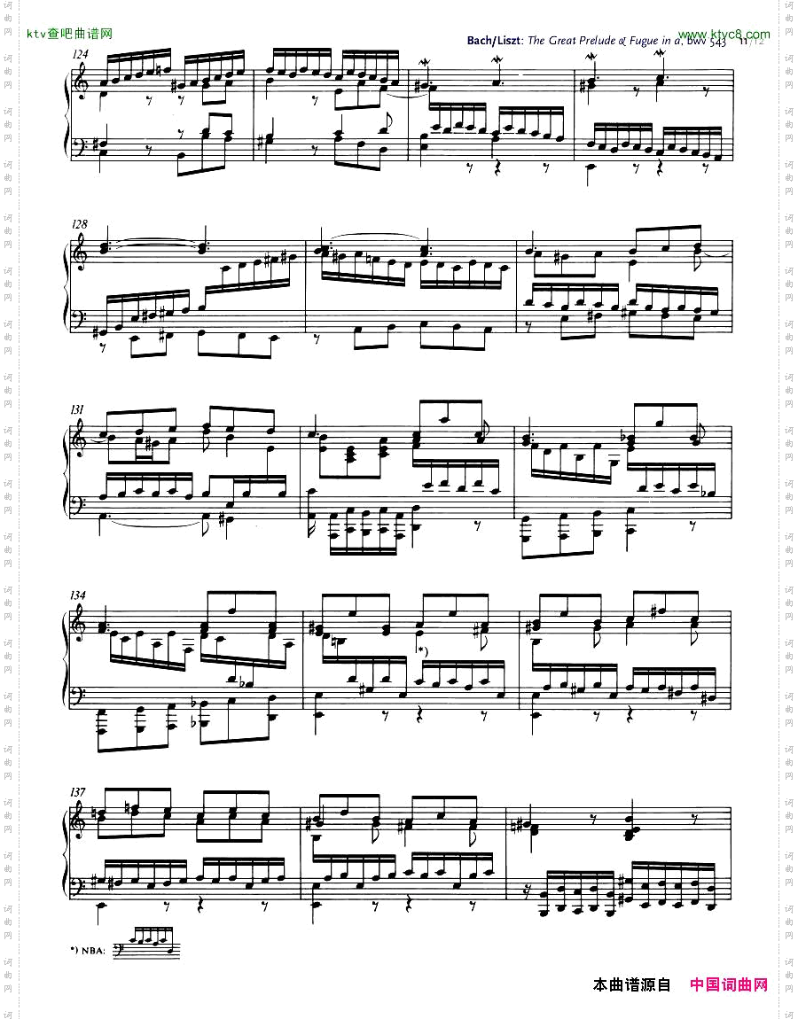 Bach,JS-BWV543-TheGreatPrelude&Fugueina,arr.Liszt
