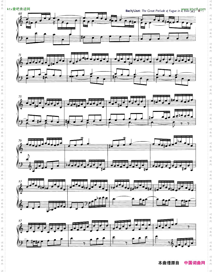 Bach,JS-BWV543-TheGreatPrelude&Fugueina,arr.Liszt
