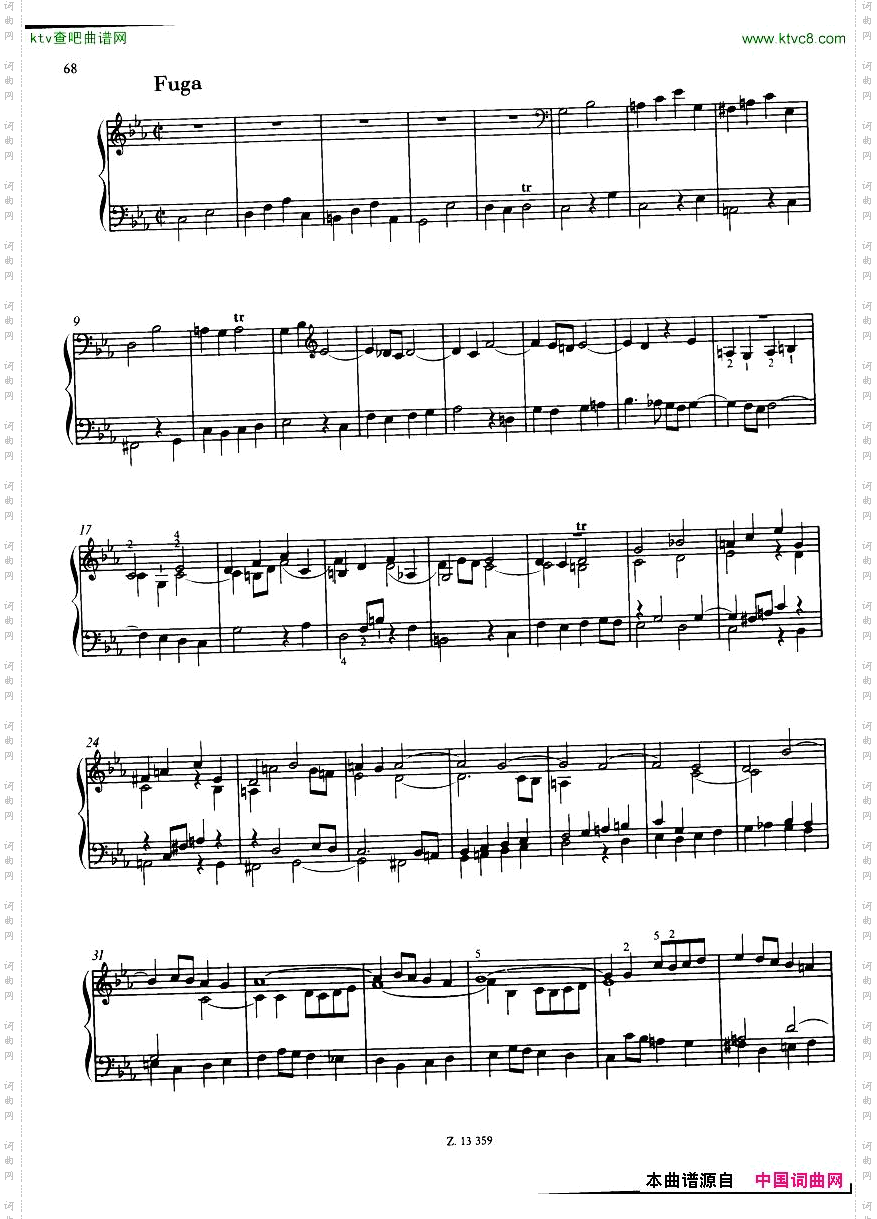 Bach,JS-BWV543-548-6PreludesandFuguesarr.Liszt一