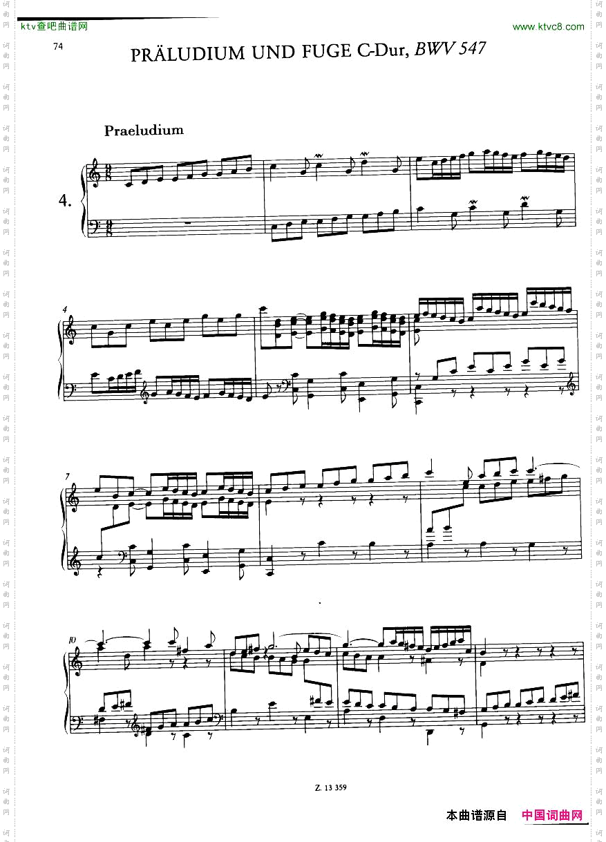 Bach,JS-BWV543-548-6PreludesandFuguesarr.Liszt一