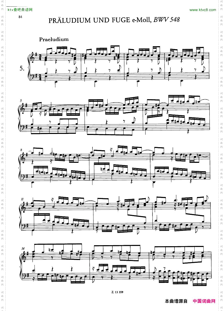 Bach,JS-BWV543-548-6PreludesandFuguesarr.Liszt一
