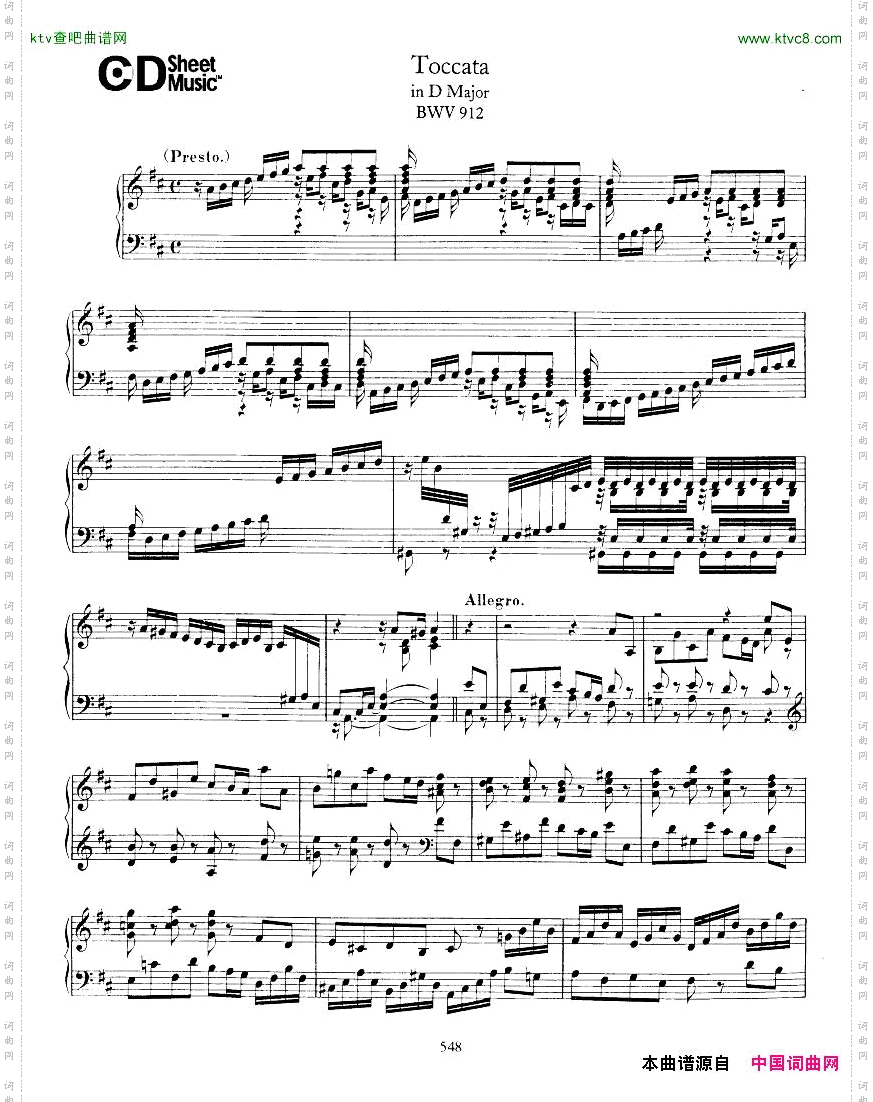 Bach,JS-BWV912-ToccatainD