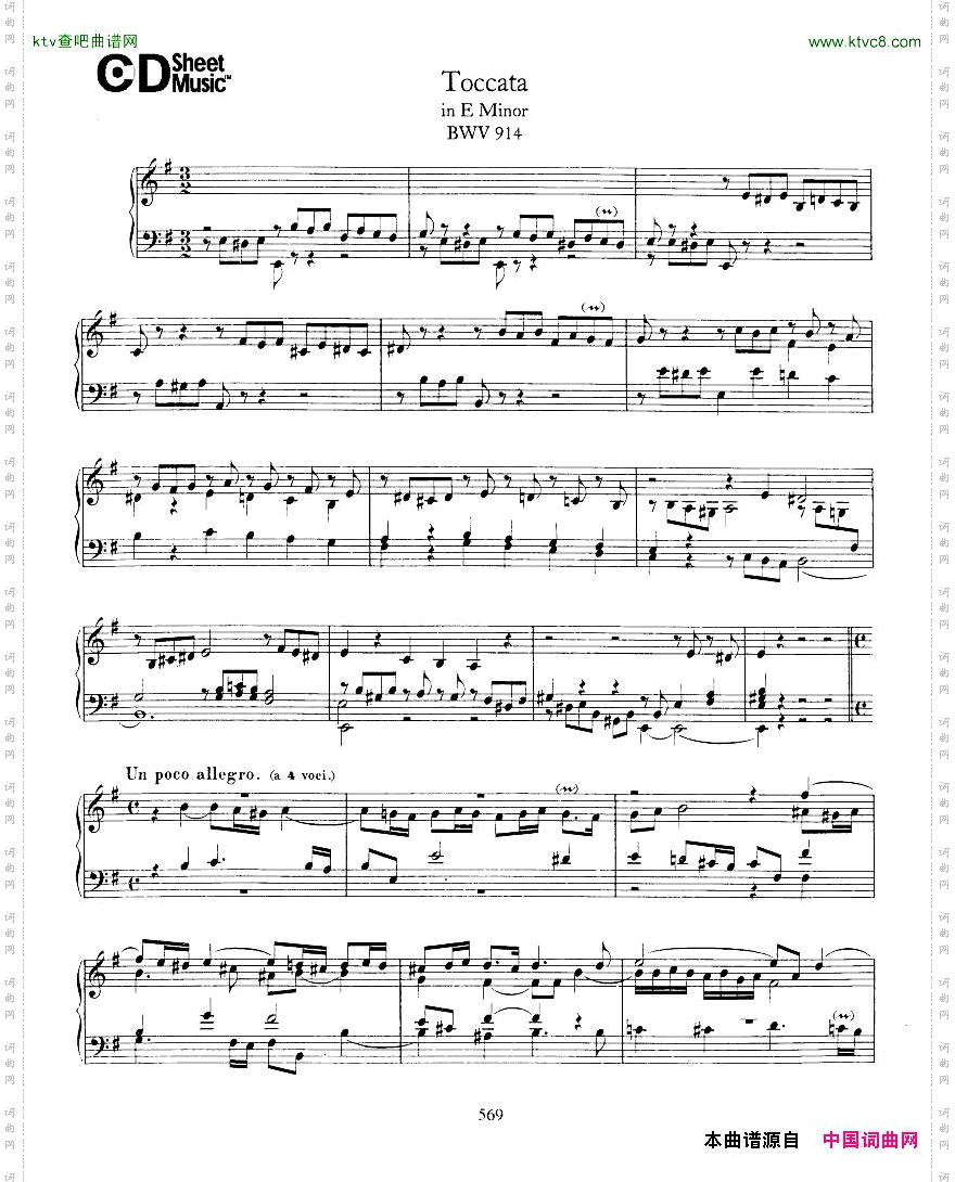 Bach,JS-BWV914-Toccataine