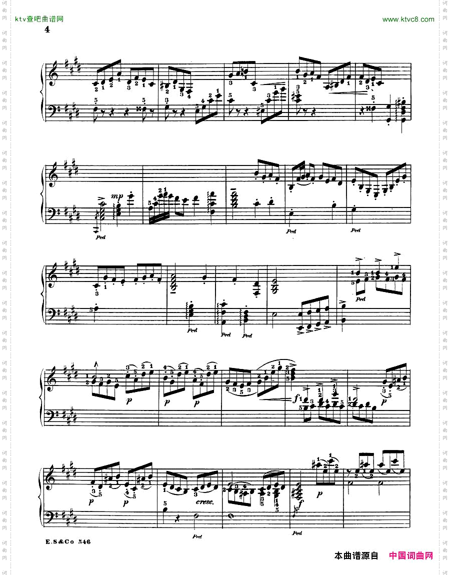 Bach,JS-BWV1006-GavottefromViolinPartitainEarrforLH-Joseffy