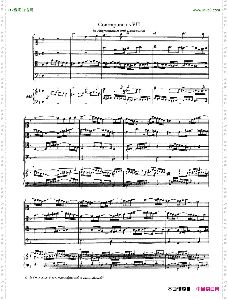 Bach,JS-BWV1080-KunstderFuge,part1一