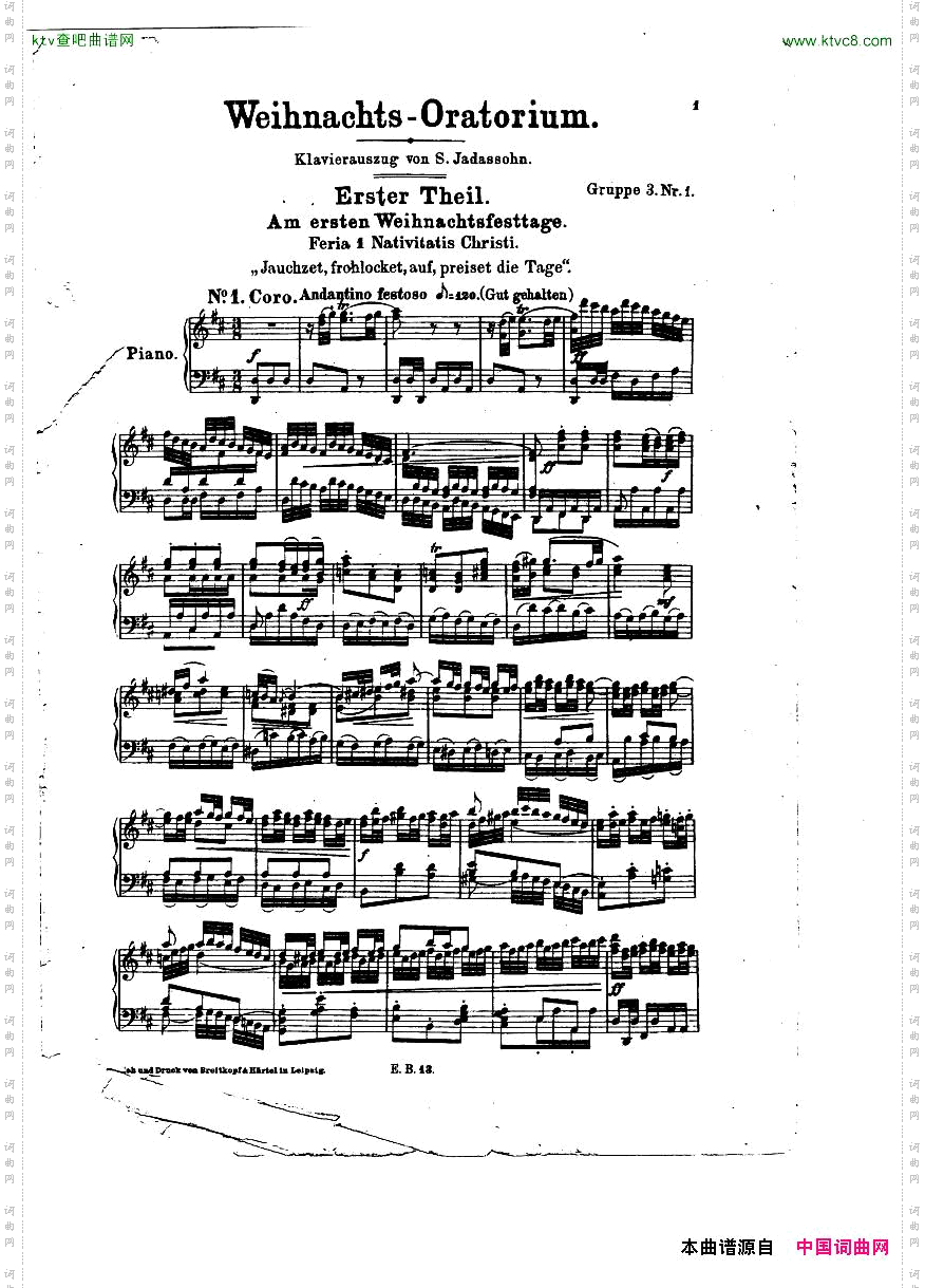 Bach,JS-BWV248-ChristmasOratorioNo1