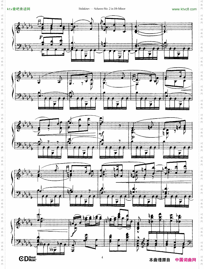 Balakirev-ScherzoNo.2BbMinor