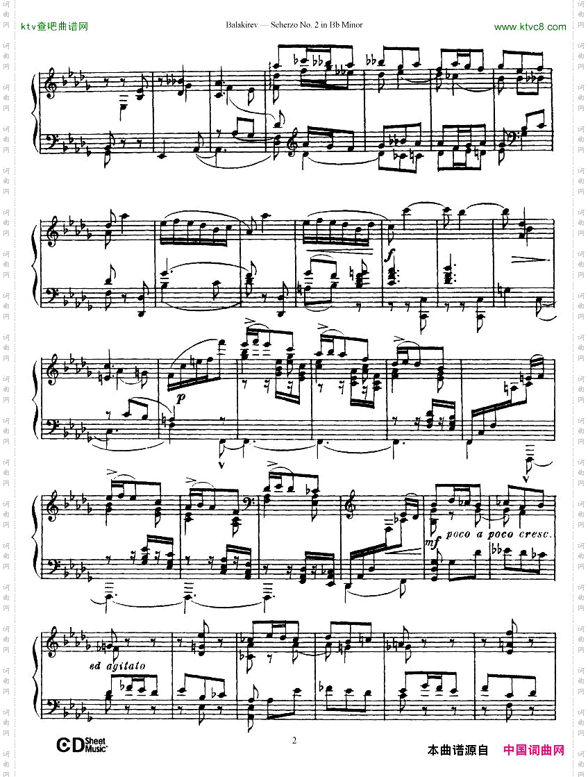 Balakirev-ScherzoNo.2BbMinor