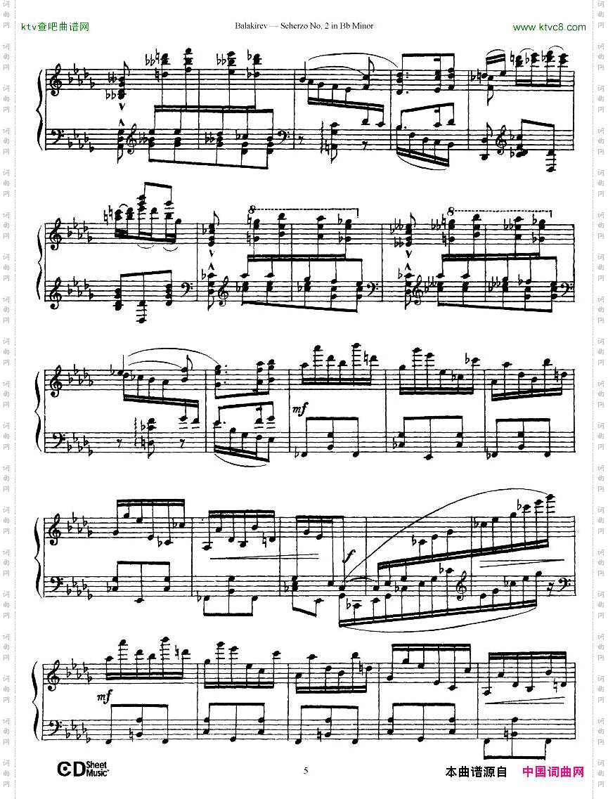 Balakirev-ScherzoNo.2BbMinor