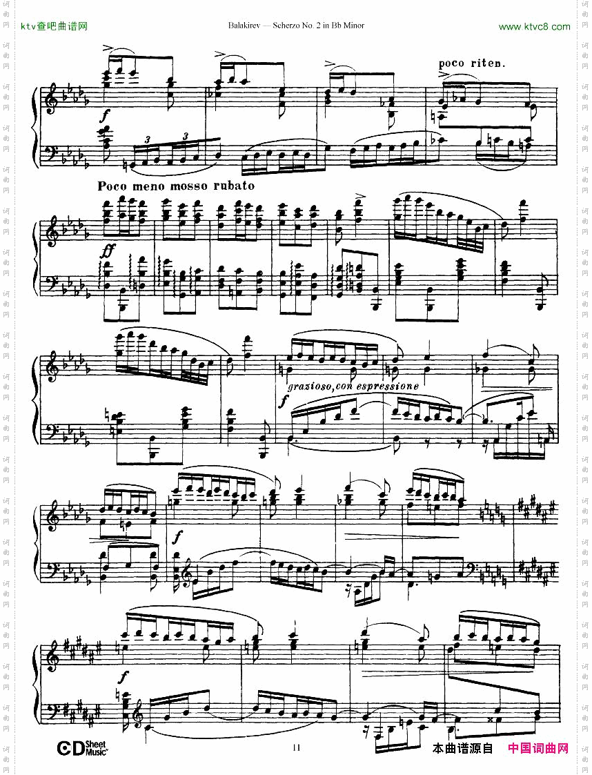 Balakirev-ScherzoNo.2BbMinor