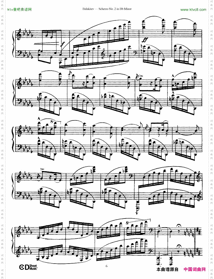 Balakirev-ScherzoNo.2BbMinor