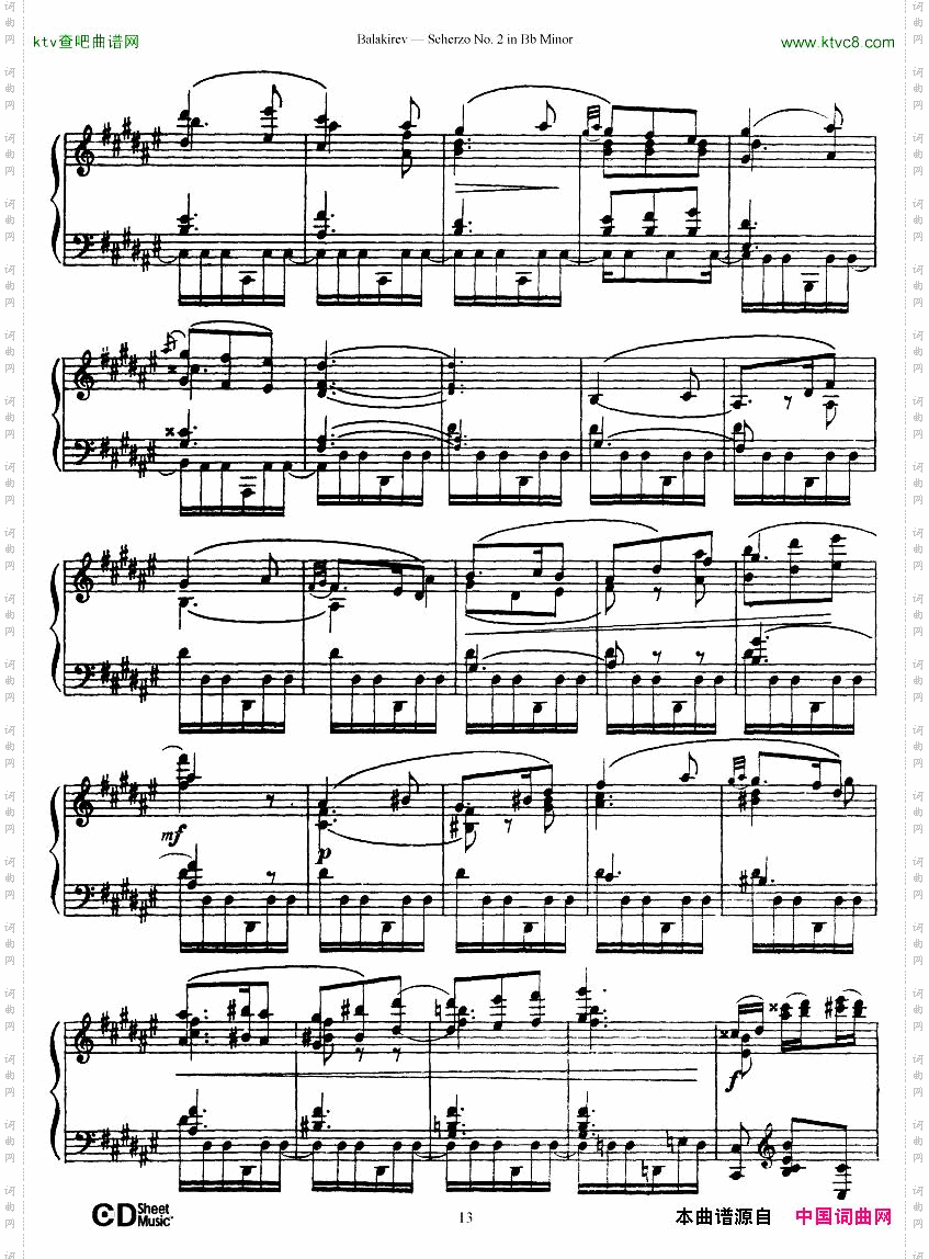 Balakirev-ScherzoNo.2BbMinor