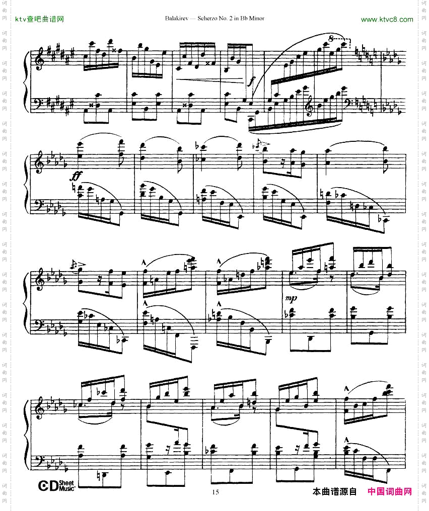 Balakirev-ScherzoNo.2BbMinor